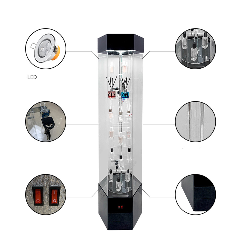 Lighting Rotating Cabinet