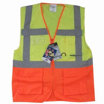 Safety Vest, High Visibility, Weighs 120gsm