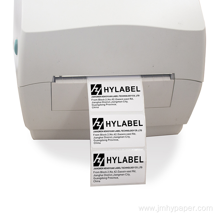 Customized Size Zebra gk420t thermal transfer barcode labels