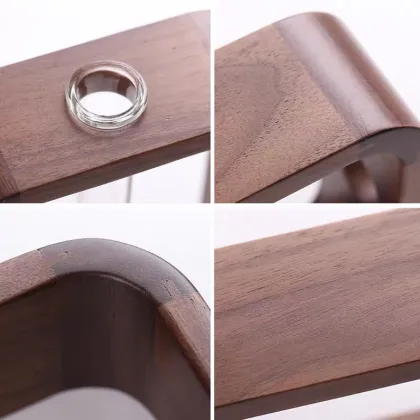 Elegant Wooden Vase Solid Wood Vase Decoration