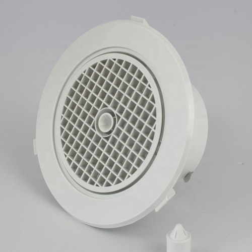 Round ABS Plastic Diffuser with butterfly damper