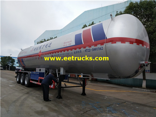 54 CBM Bulk yayi amfani da trog tank trailers lpg