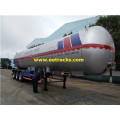 54 CBM Bulk yayi amfani da trog tank trailers lpg