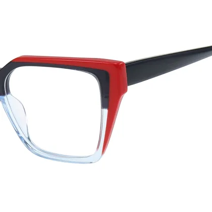 Veetus Unisex Retro Anti-Blue Light Glasses with Custom Myopia Lenses