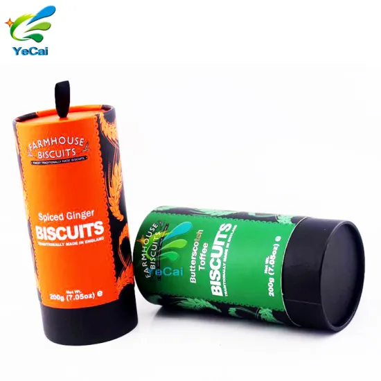 Colorful paper printed cylinder paper tube for t-shirt packaging manufacturers in stock