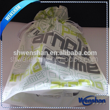 PE shopping bag with rope handle