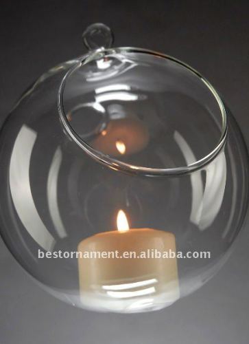 Clear Glass Ball with Hole