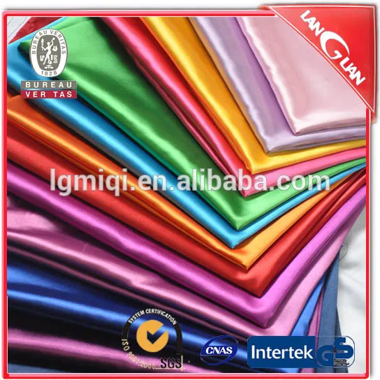 Wholesale spandex silk satin fabric roll for women garment
