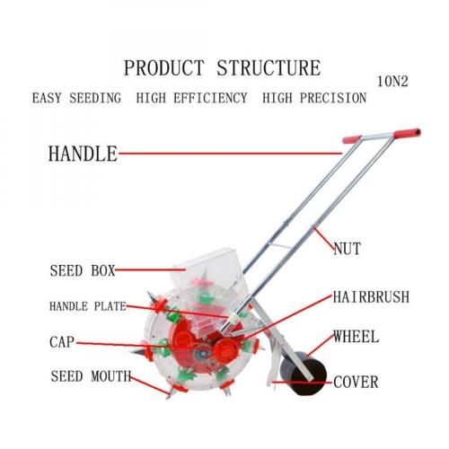 Hand Push Corn Wheat Planter Seeder