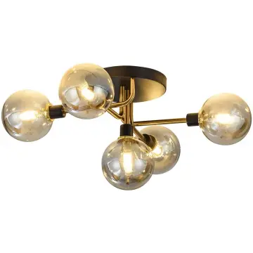 INSHINE Gold Round Drop Pendant Light