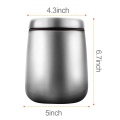 Tea Coffee Canister Stainless Steel Metal Tea Coffee Canister With Lid Manufactory