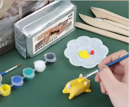 High Quality Air Dry Clay DIY Art Set for Children's Modeling Crafts