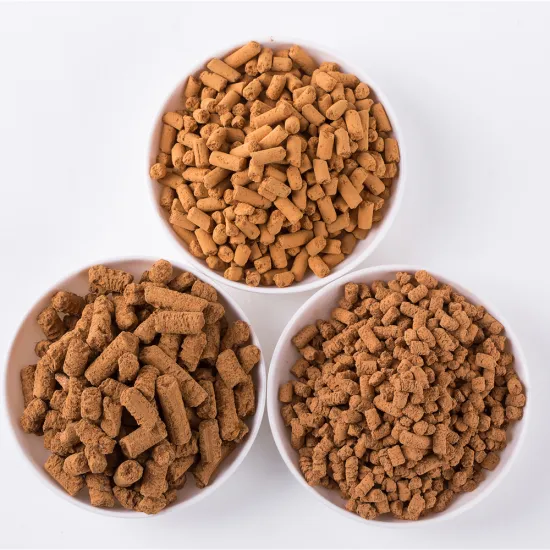 Good strength and good water resistance Mercaptan organic sulfur H2S removal iron oxide desulfurizer in biogas