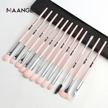 Professional Makeup Brush Set - 12 Pcs Durable Soft Eyeshadow Powder Tools