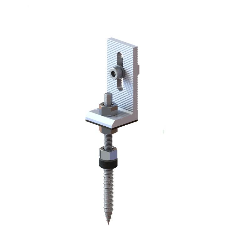 Aluminum alloy Anodized rooftop L foots solutions