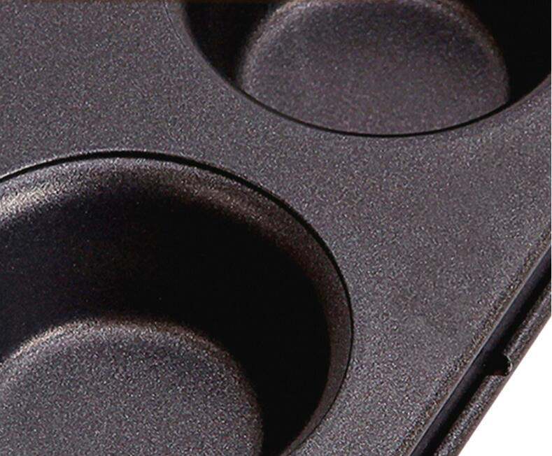 12 cavity muffin pan-black (12) 12 cavity muffin pan-black (12)