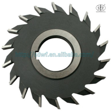 Tungsten Carbide HSS Straight Staggered Teeth Face and Side Milling Cutter
