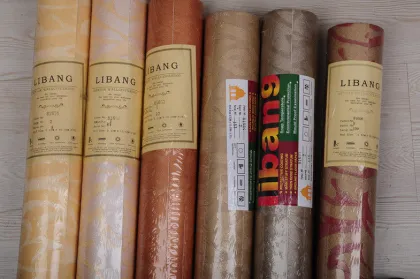 Oem 6 Colors Heavy Embossed Wallpaper , Decorative Wallcoverings