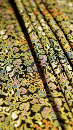 Nitre Flame Mulberry Silk Fabric