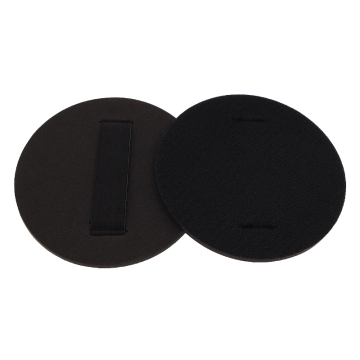 6 Inch 6mm Thick Black Hook and Loop EVA Hand Buffing Pad for Wall & Car Polishing