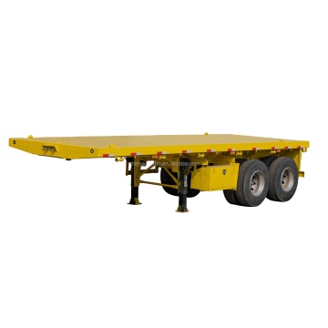 2 Axle 20Ft 30Tons Factory Direct Cheap Container Flatbed Semi Trailer For Sale