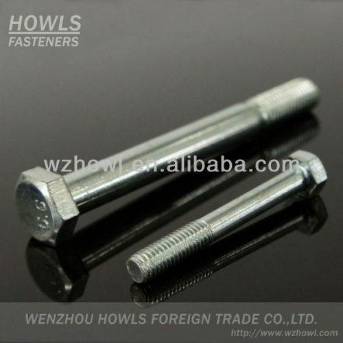 DIN931 Carbon steel half thread hex bolt