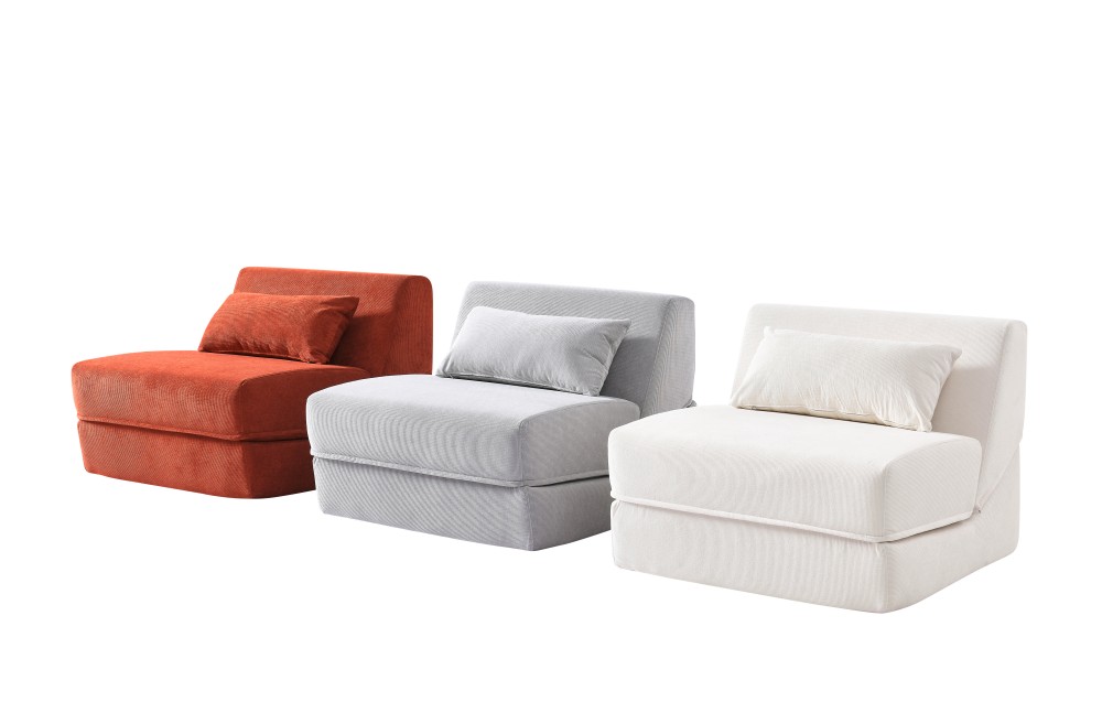 Elegante divano triplo pieghevole per uso domestico