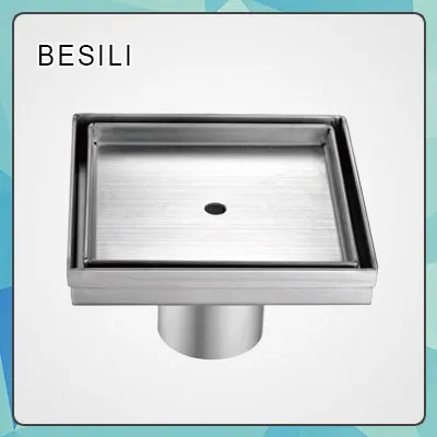 304 Stainless square tile insert floor drain,concrete floor drain