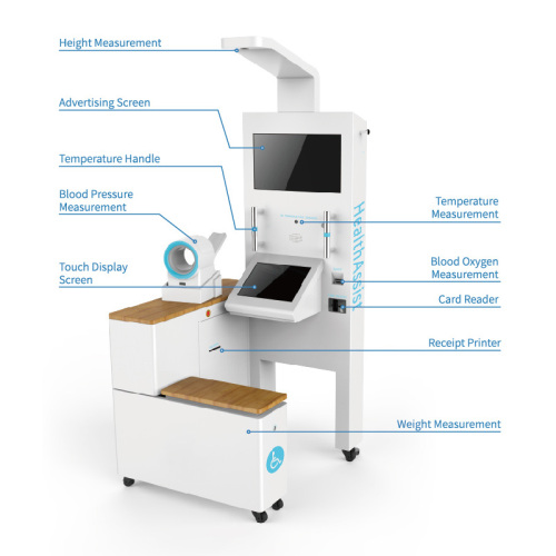 Self Service Medical Healthcare Screen Kiosk Healthcare Checkup Station Healthcare Kiosk