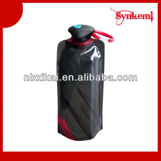 BPA free portable collapsible folding sports water bottle