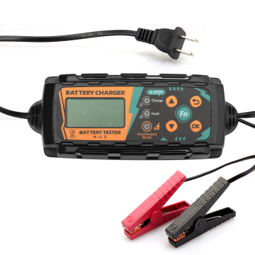 Intelligent 8-Stage Battery Charger: Fully Automatic, Safe, and Reliable with Dust and Water Protection