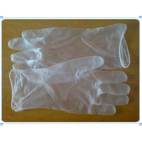 Одноразовые медицинские прозрачные виниловые перчатки без пудры