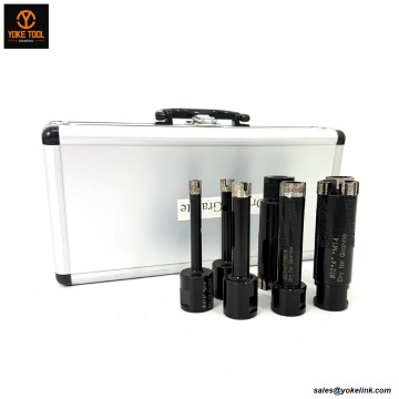 Kit de broca de núcleo de diamante seco de 10 ~ 32 mm para granito de mármore