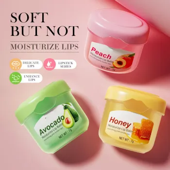 Honey Lip Balm with Avocado Repair and Juicy Peach Lip Mask