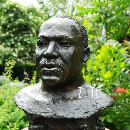 Garden decoration metal bronze martin luther king bust