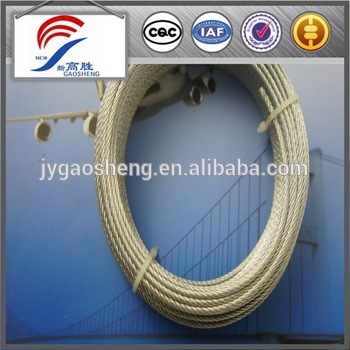 steel core galvanised wire rope