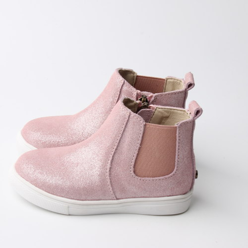 TPR Kinder Chelsea Boots aus echtem Leder