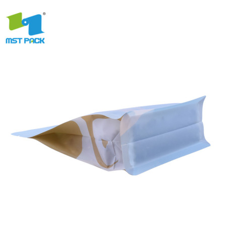 pantone-kleurendruk 3-laags kraftpapier-zak met pe voering
