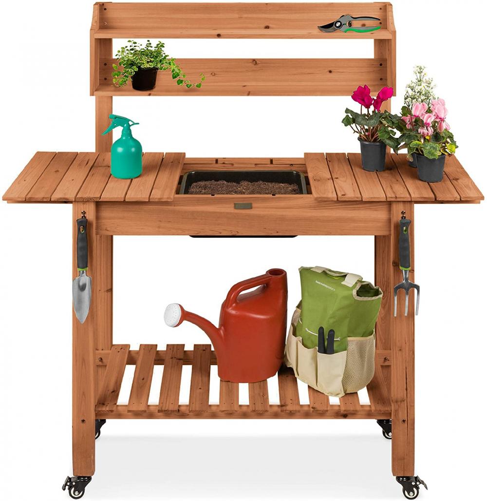 Brown-Fleck-Finish-Outdoor-Mobilgarten-Potting-Bank