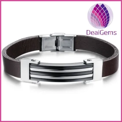 Korean style Genuine Leather bracelet Wholesale
