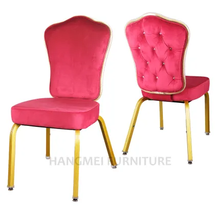 Five Star Hotel Furniture Wholesale: Comfortable Wave Back Banquet Hall Chair for Dining and Conference