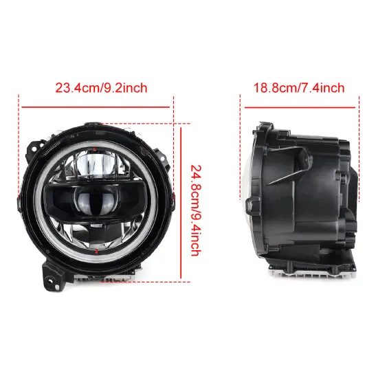 OEM JL LED Headlight for Jeep Wrangler JL 2018-2020 - 9 Inch Hi-Low Beam DRL