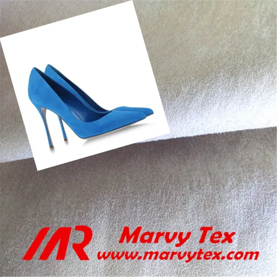 cotton brushed suede fabric used for the shoes