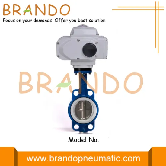 4'' PTFE Seat Electric Actuator Wafer Butterfly Valve