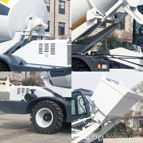 Popular 3.5 cbm to 6.5 cbm Self Loading Articulated Concrete Mixer with Euro5 EPA