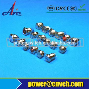 plastic type high round push button 16mm switch