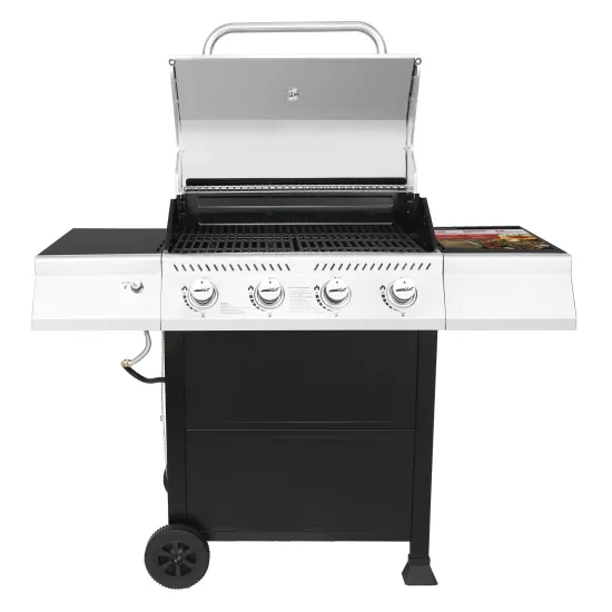 Hot selling Outdoor stainless steel 4-burner barbecue liquid propane gas barbecue furnace grill