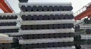 Galvanized steel pipes for residential construction