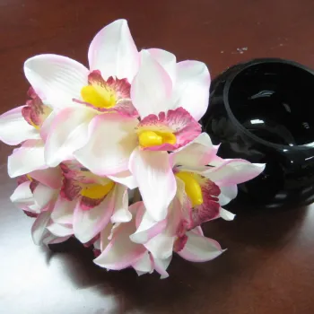 Artificial flower bouquet cymbidium PINK COLOR