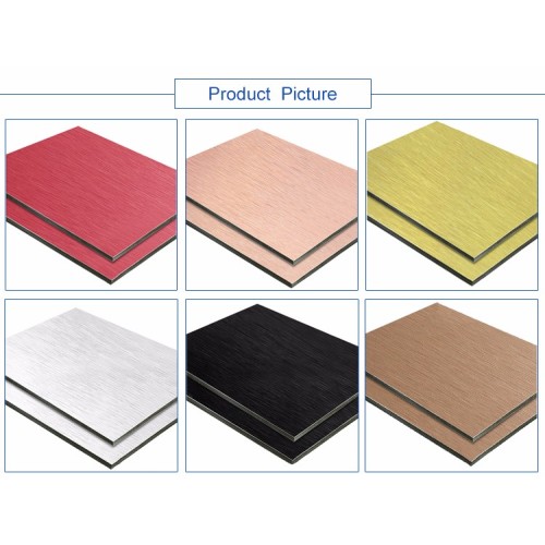 Panel compuesto de aluminio ACP cepillado